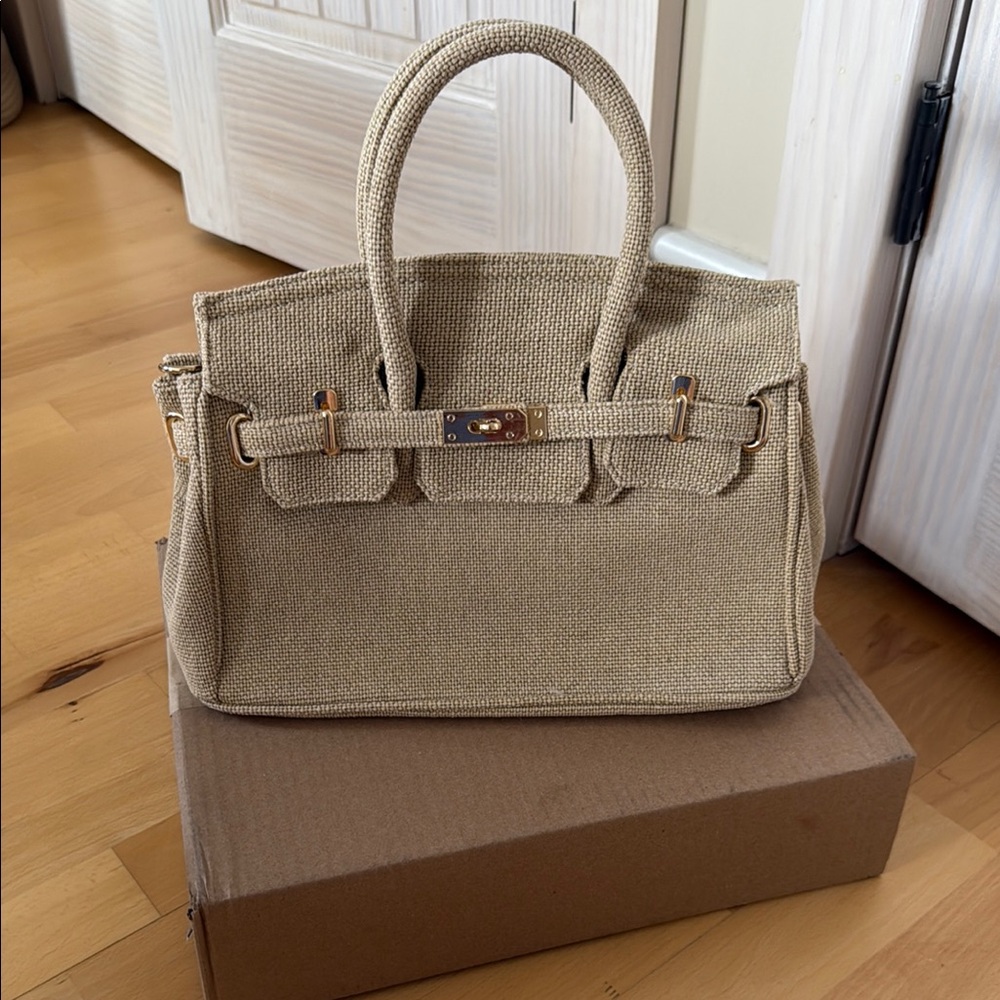 Elegant Tan Satchel Bag